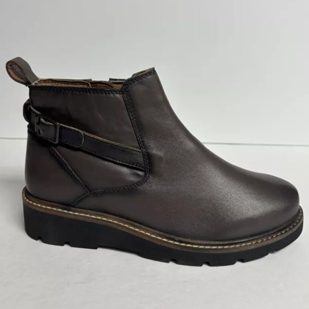 Softwalk Women’s Waneta, Stone Ankle Booties, Size 7.5 M